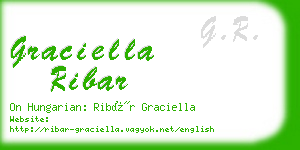graciella ribar business card